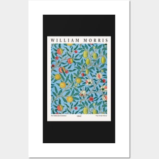 William Morris Exhibition Wall Art Print Poster Canvas, Morris Textile Art, Four Fruits Pattern Posters and Art